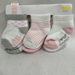 Carter’s 6 Pack Socks 3-12 Months